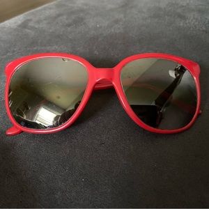 Vintage Vuarnet France Pouilloux Red Sunglasses
